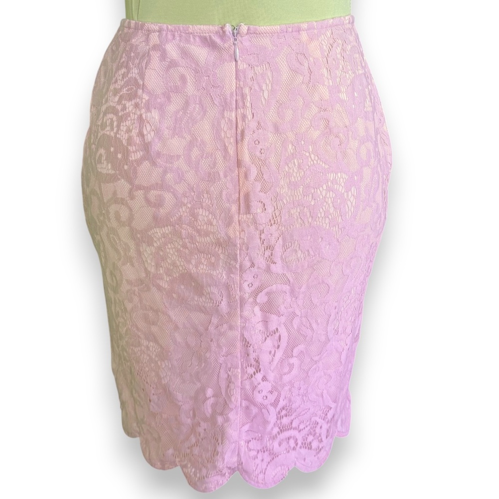 TOBI lavender/pink lace scalloped hem skirt size S NWT - Picture 3 of 9